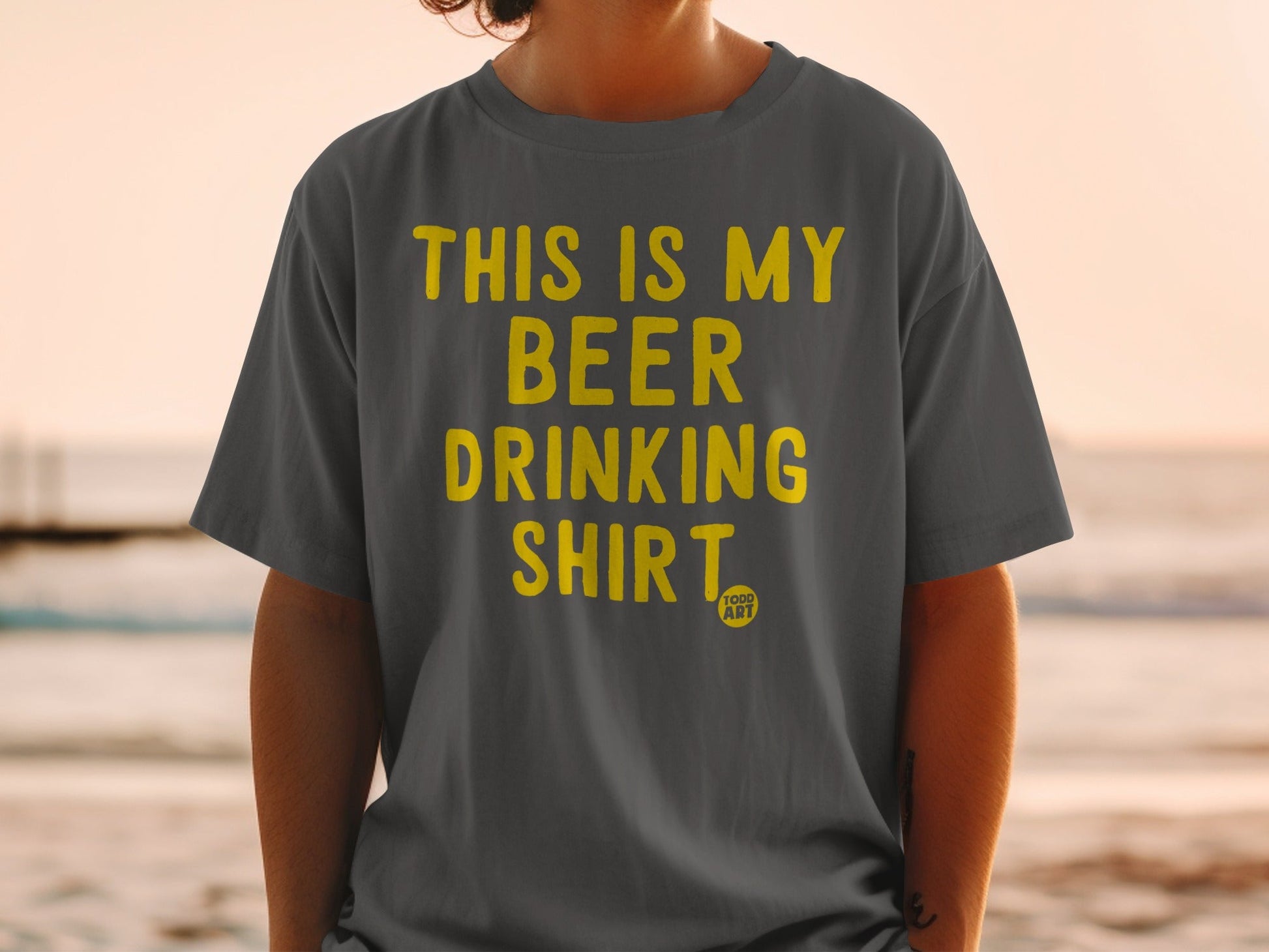 This is My Beer Drinking Shirt Todd Art product