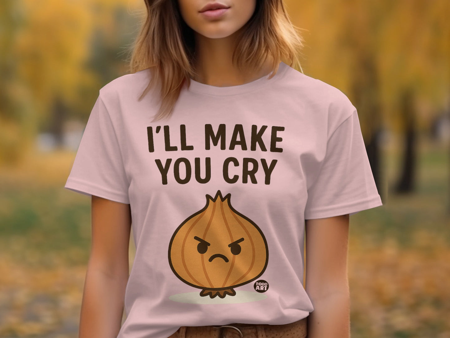 I'll Make You Cry Onion Face T-shirt product