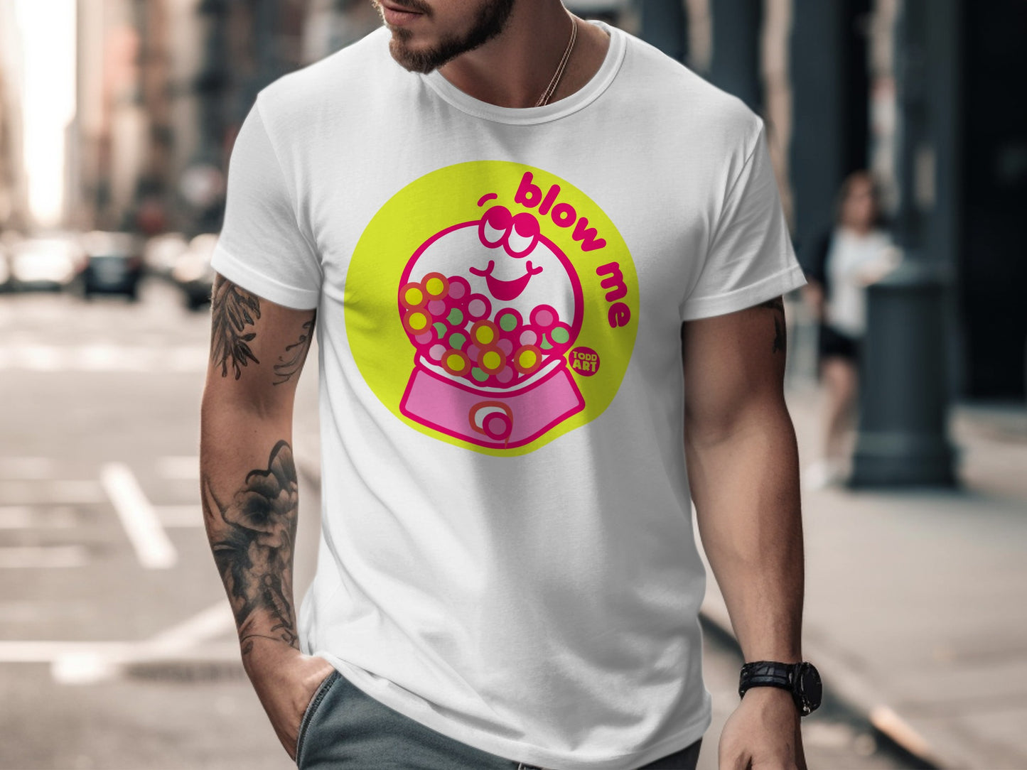 Blow Me Retro Bubblegum Machine T-shirt
