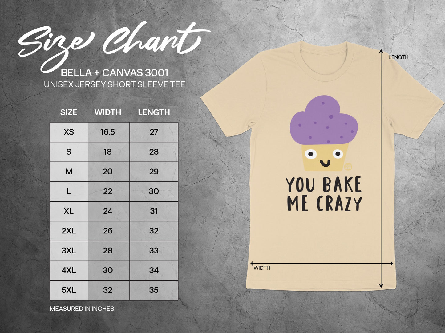 You Bake Me Crazy Short Sleeve Tee Unisex Jersey Shirt