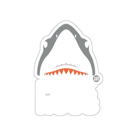 Free Hugs Shark Design with Teeth Funny Animal sticker