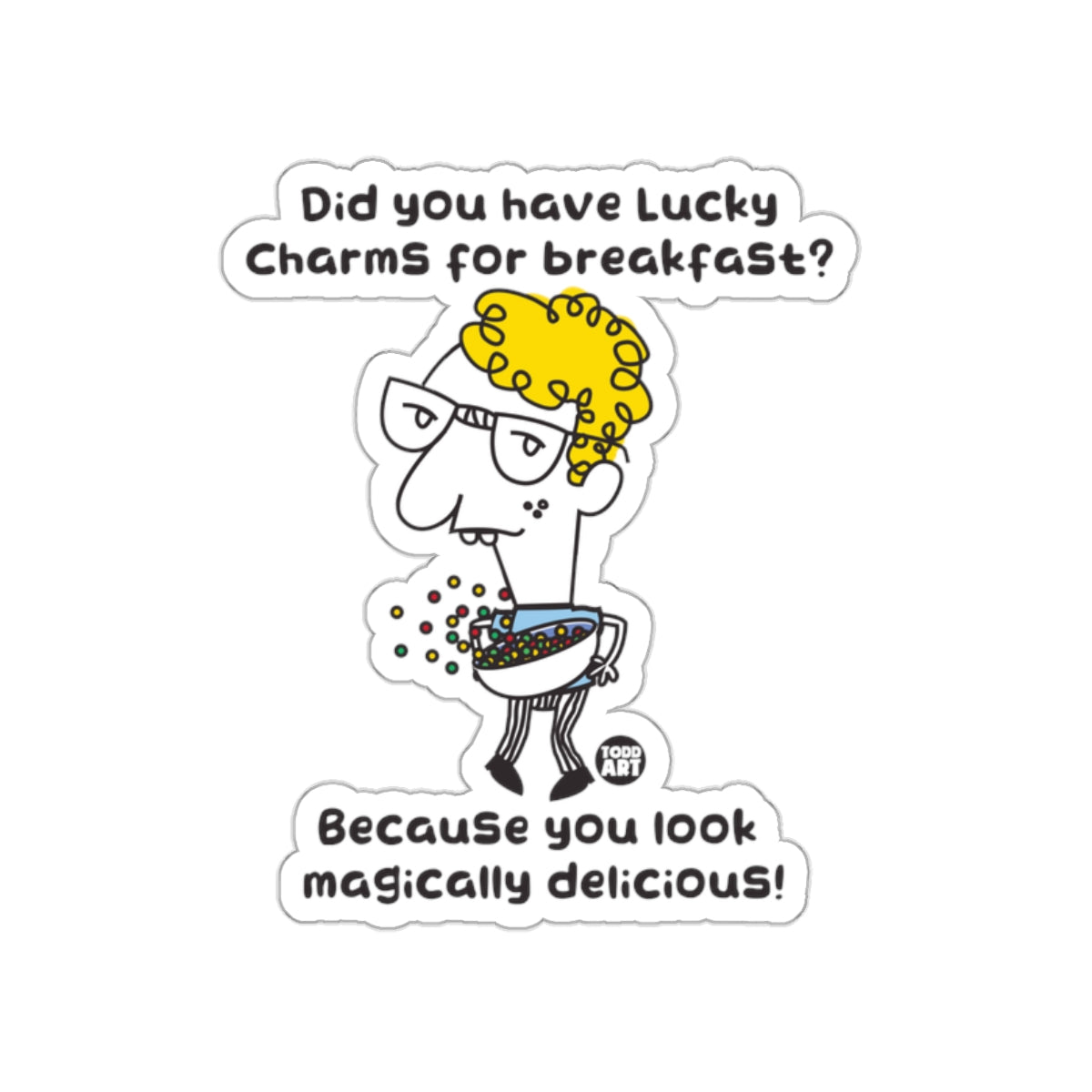 Funny Lucky Charms Magically Delicious Sticker