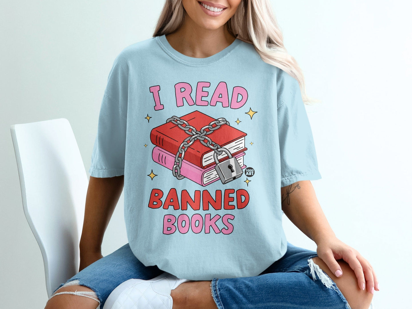 I Read Banned Books Graphic Tee for Book Lovers