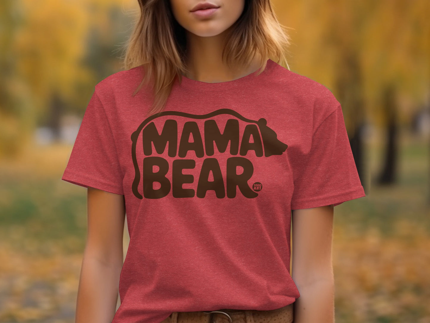 Mama Bear Design Graphic Women's T Shirt