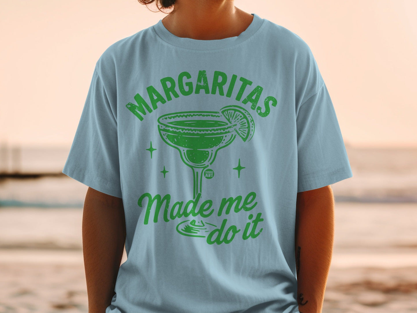 Margaritas Made Me Do It Graphic Tee for Fun Lovers