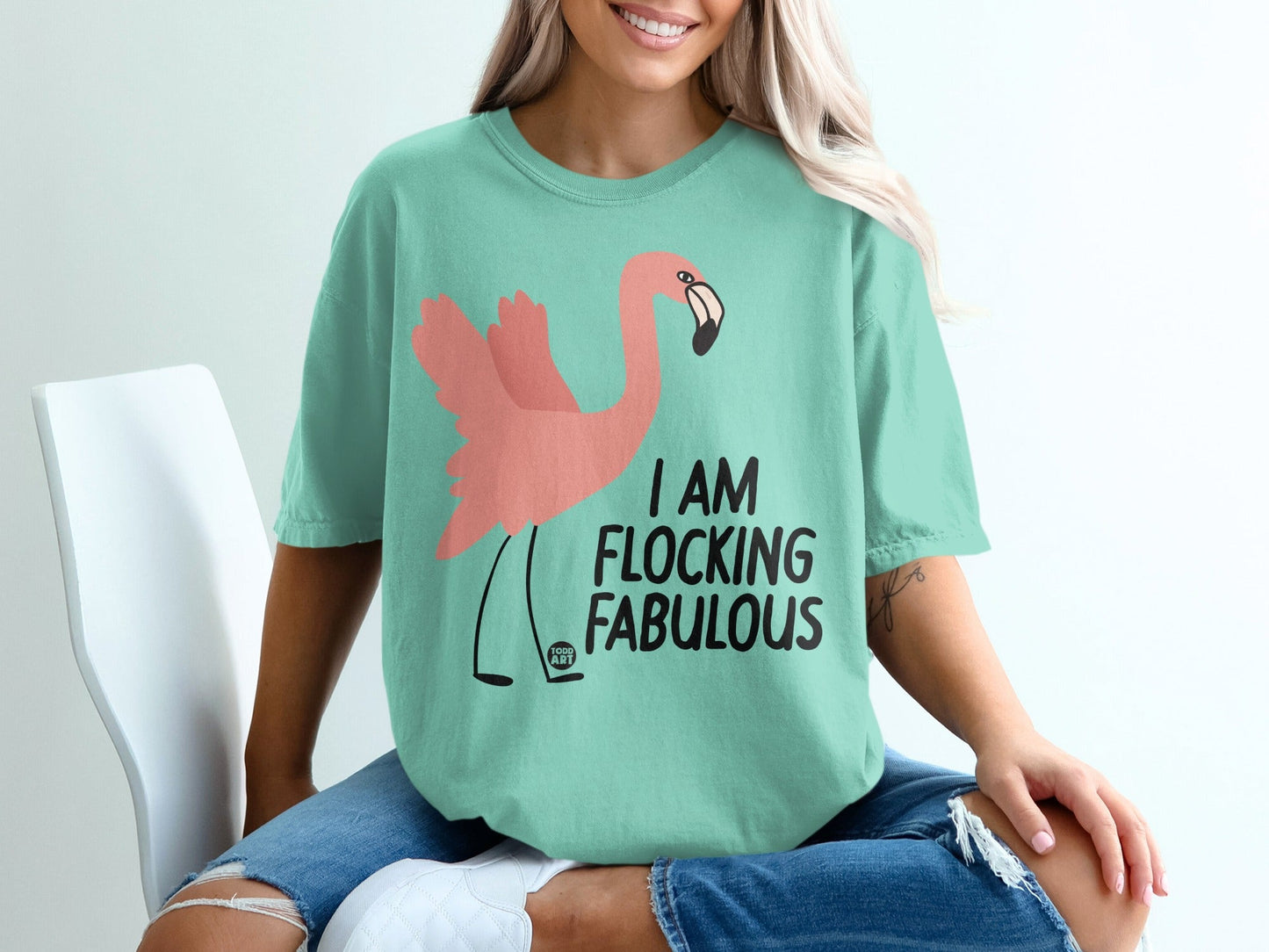 I Am Flocking Fabulous Flamingo Graphic T-Shirt