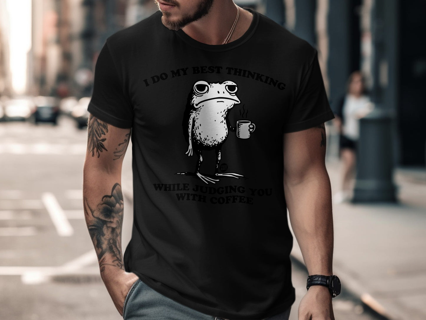 Funny Frog Shirt I Do My Best Thinking While Judging You