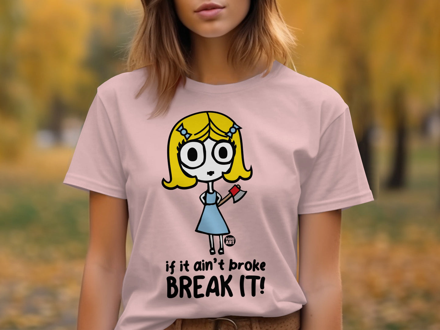 Cartoon Character With Humorous Quote T-shirt