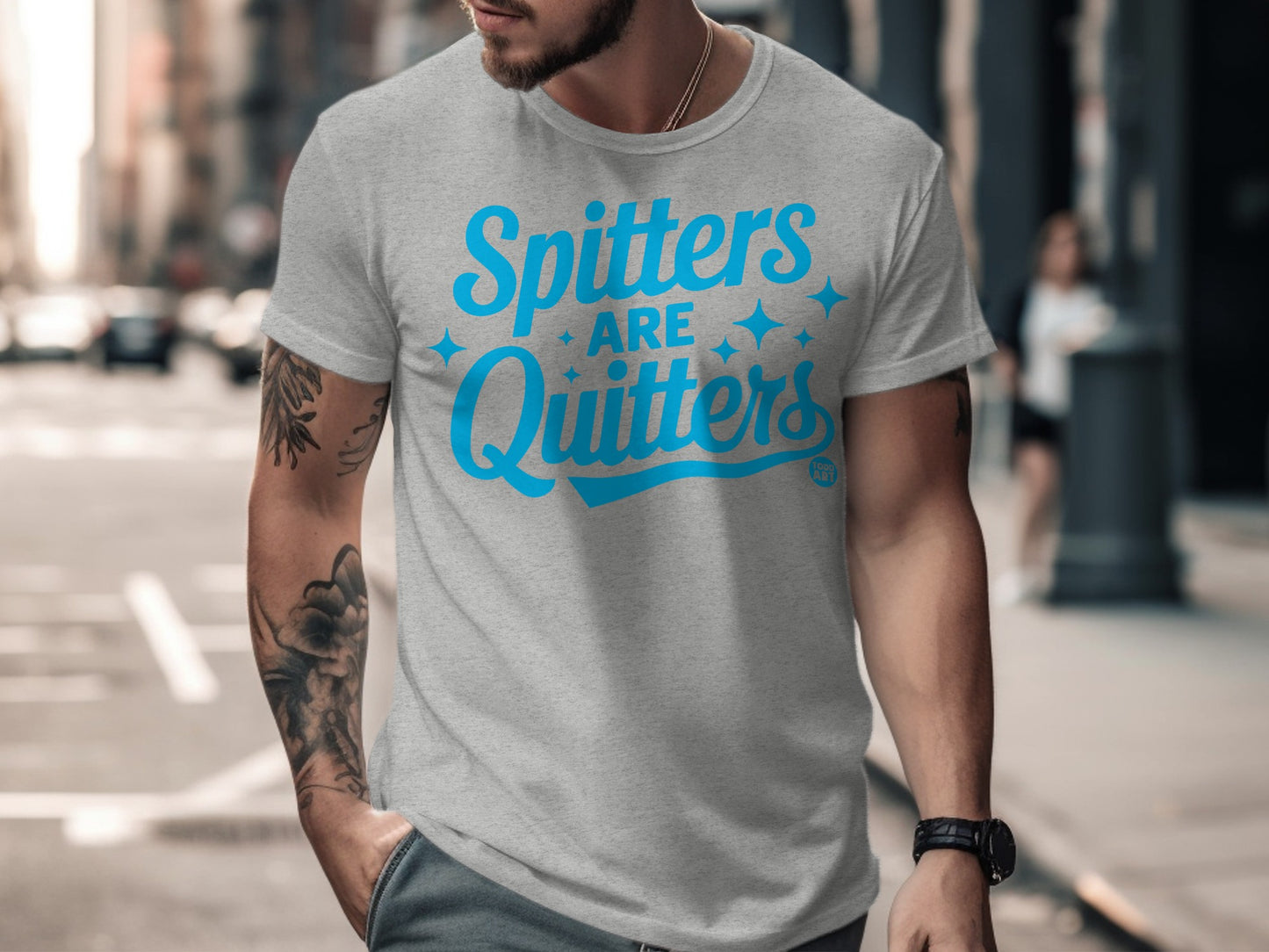 Spitters Are Quitters Graphic Cool T-shirt for Men