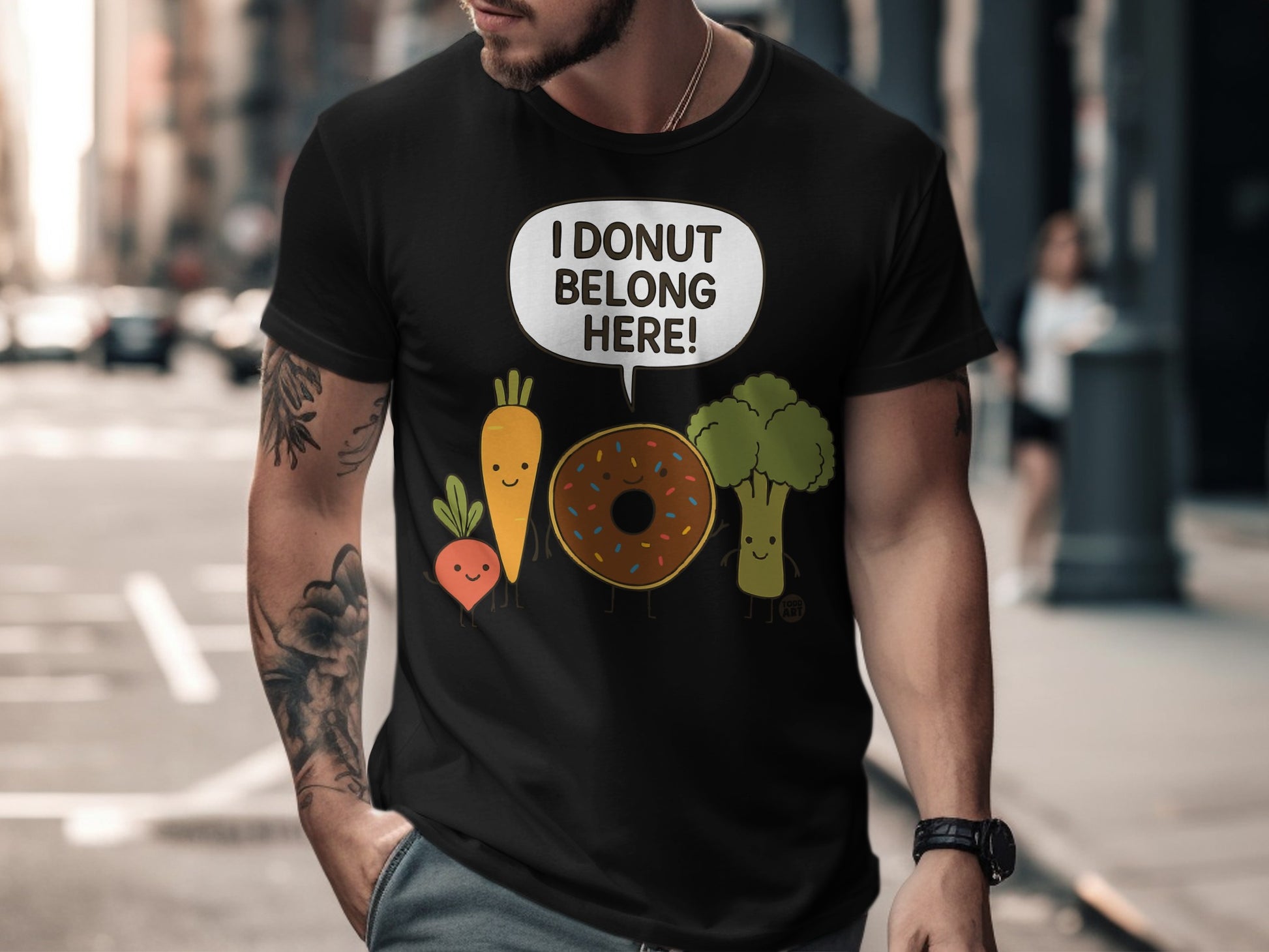 I Donut Belong Here Funny Graphic T-shirt