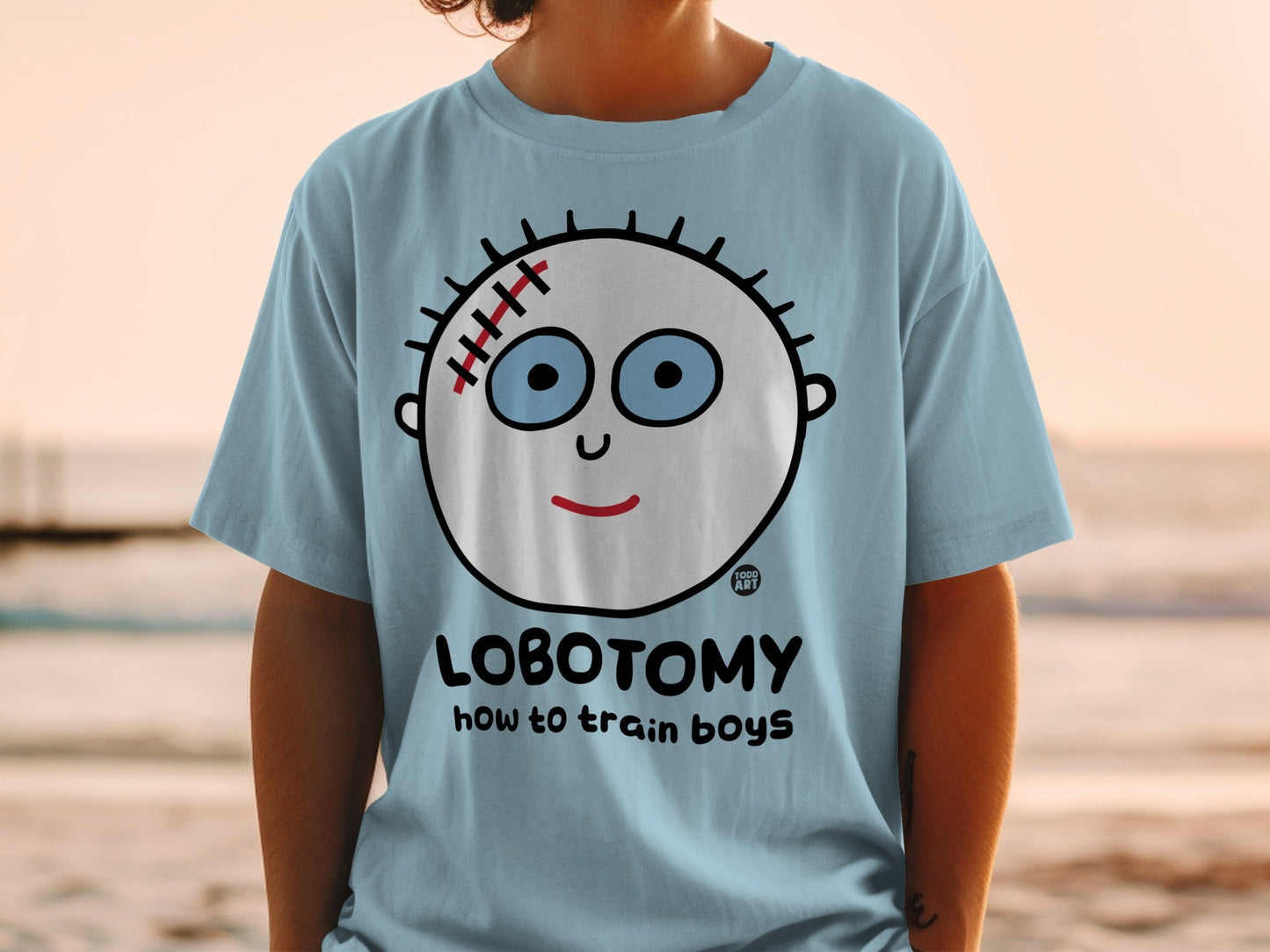Lobotomy How To Train Boys T-shirt for Fun Summer Wear
