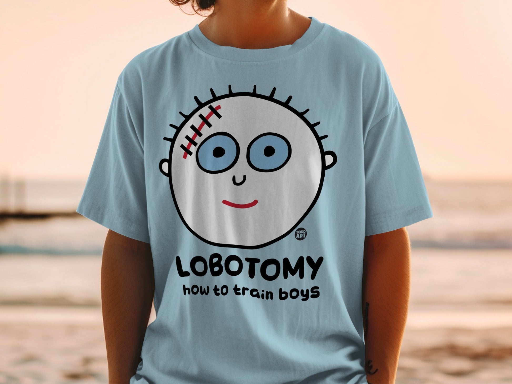 Lobotomy How To Train Boys T-shirt for Fun Summer Wear