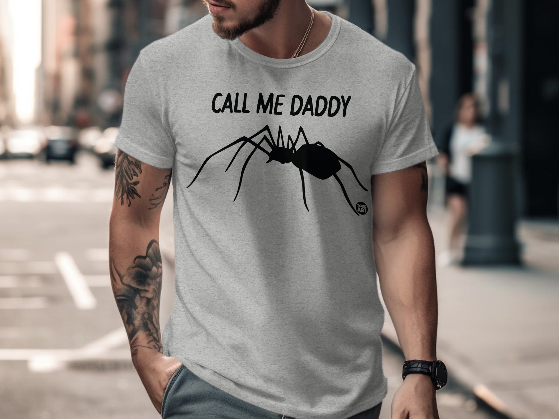 Call Me Daddy Spider Graphic Men's T-shirt