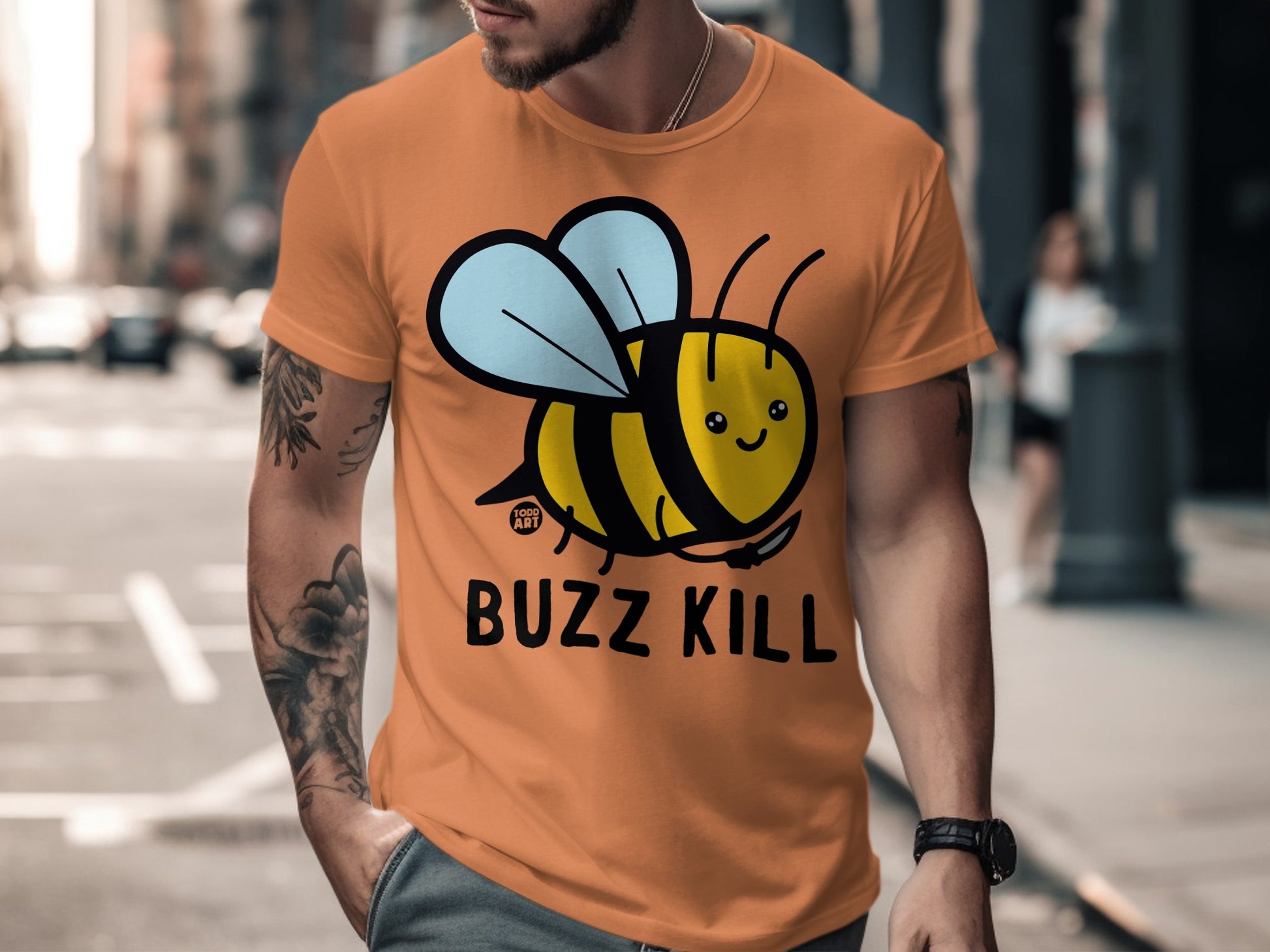 Buzz Kill Graphic Tee Fun Statement Shirt