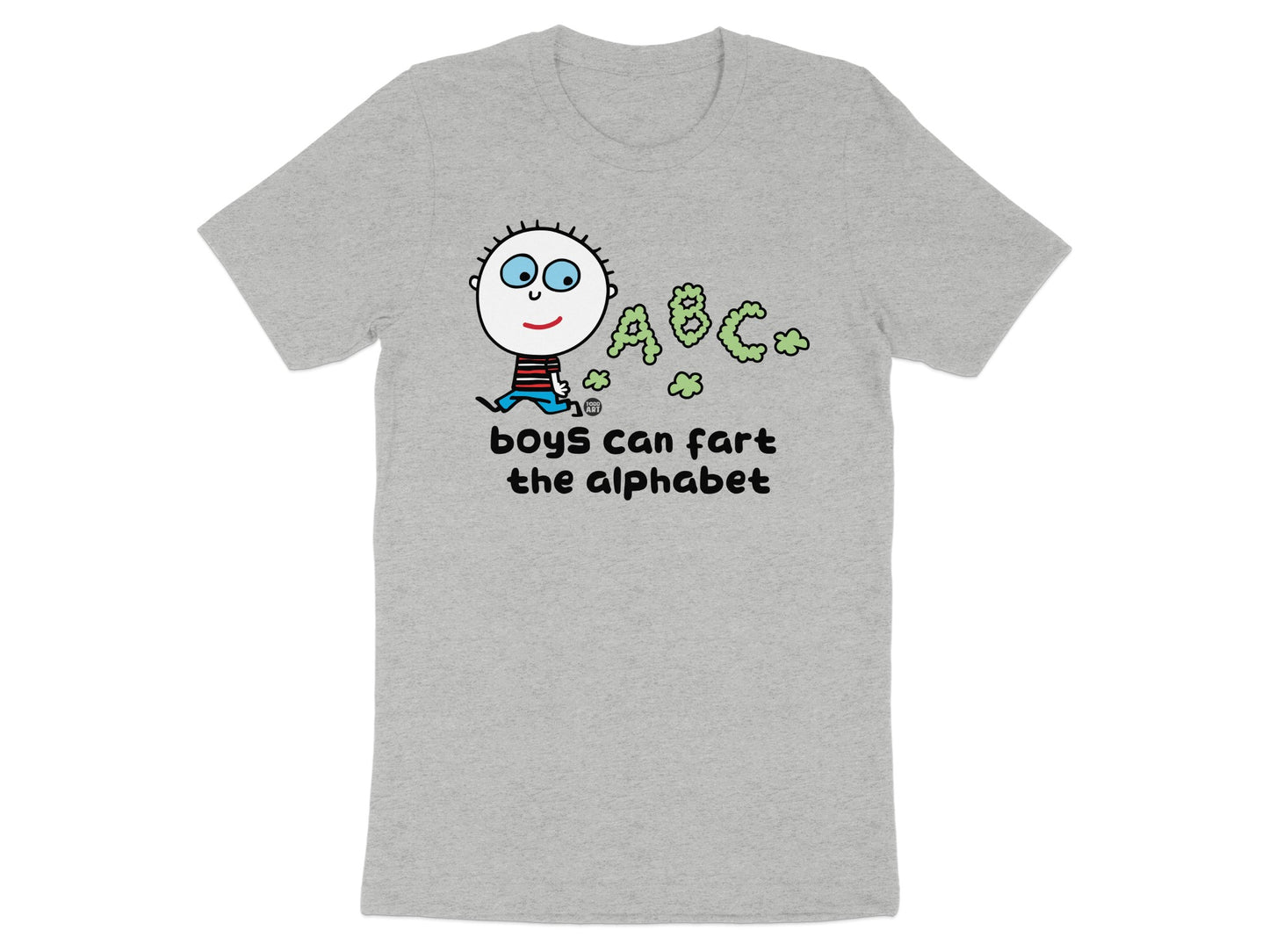 Boys Can Fart The Alphabet Humorous Graphic Tee