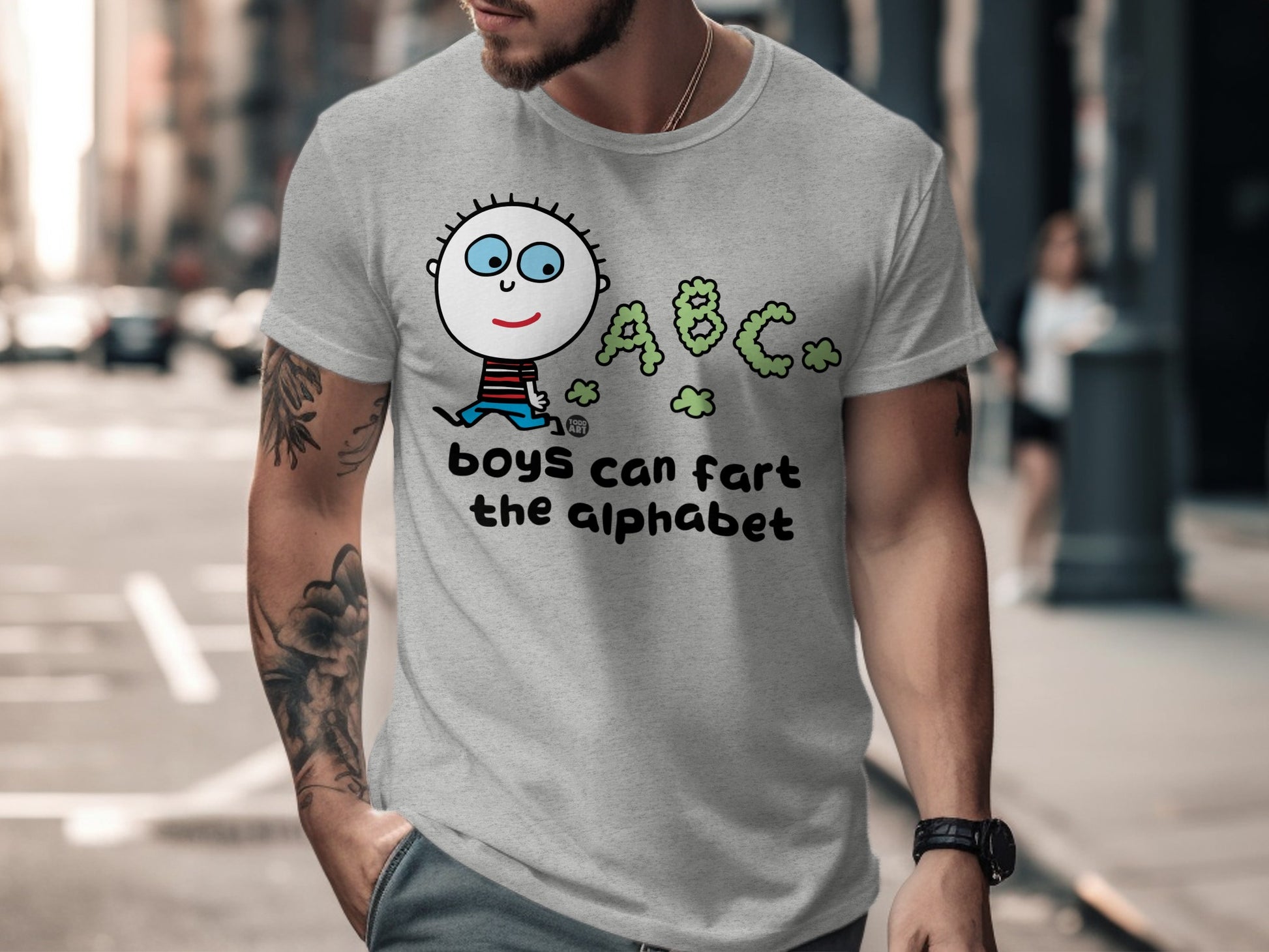 Boys Can Fart The Alphabet Graphic Tee Product