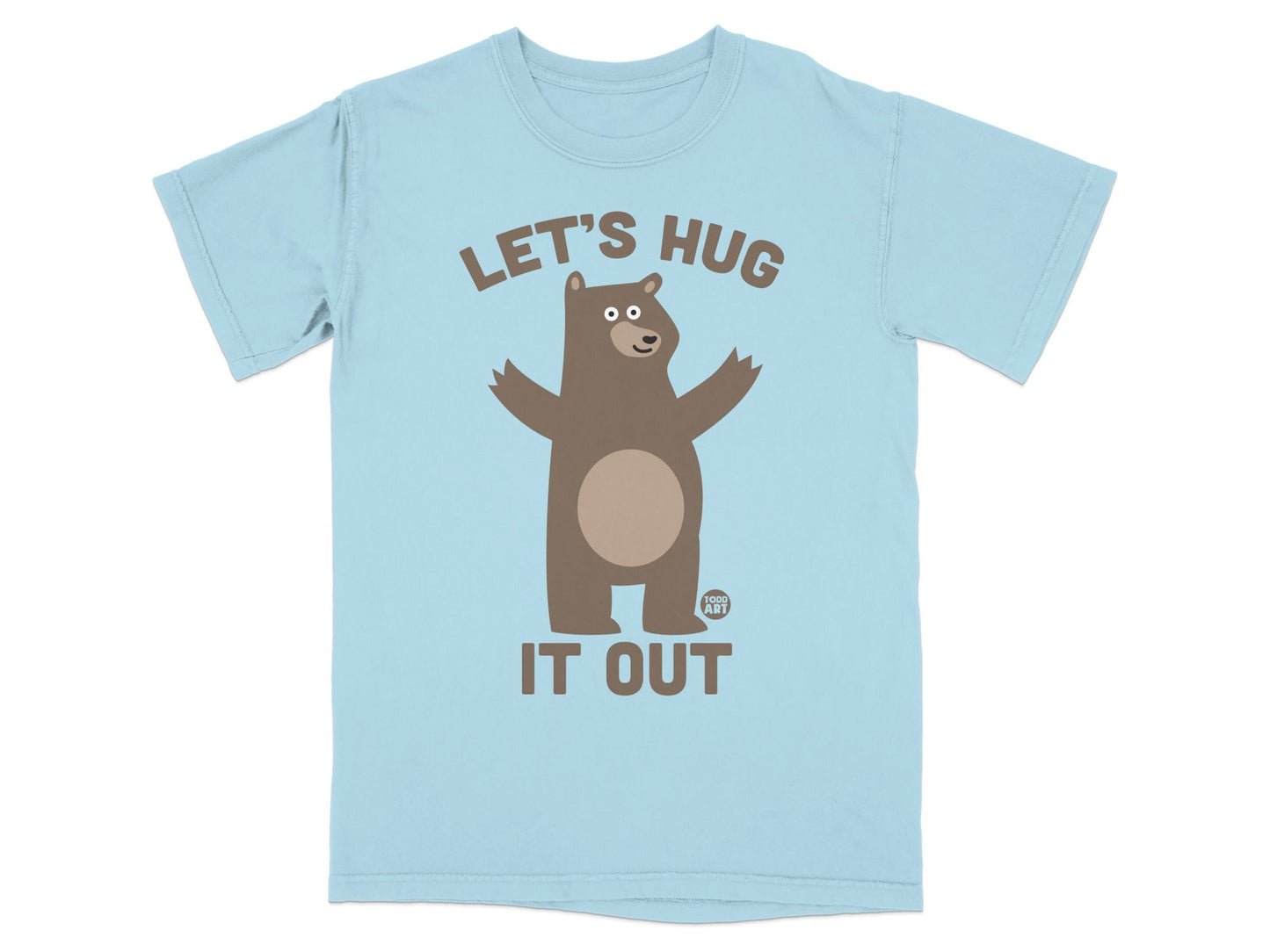 Let's Hug It Out Cute Bear Graphic T-Shirt