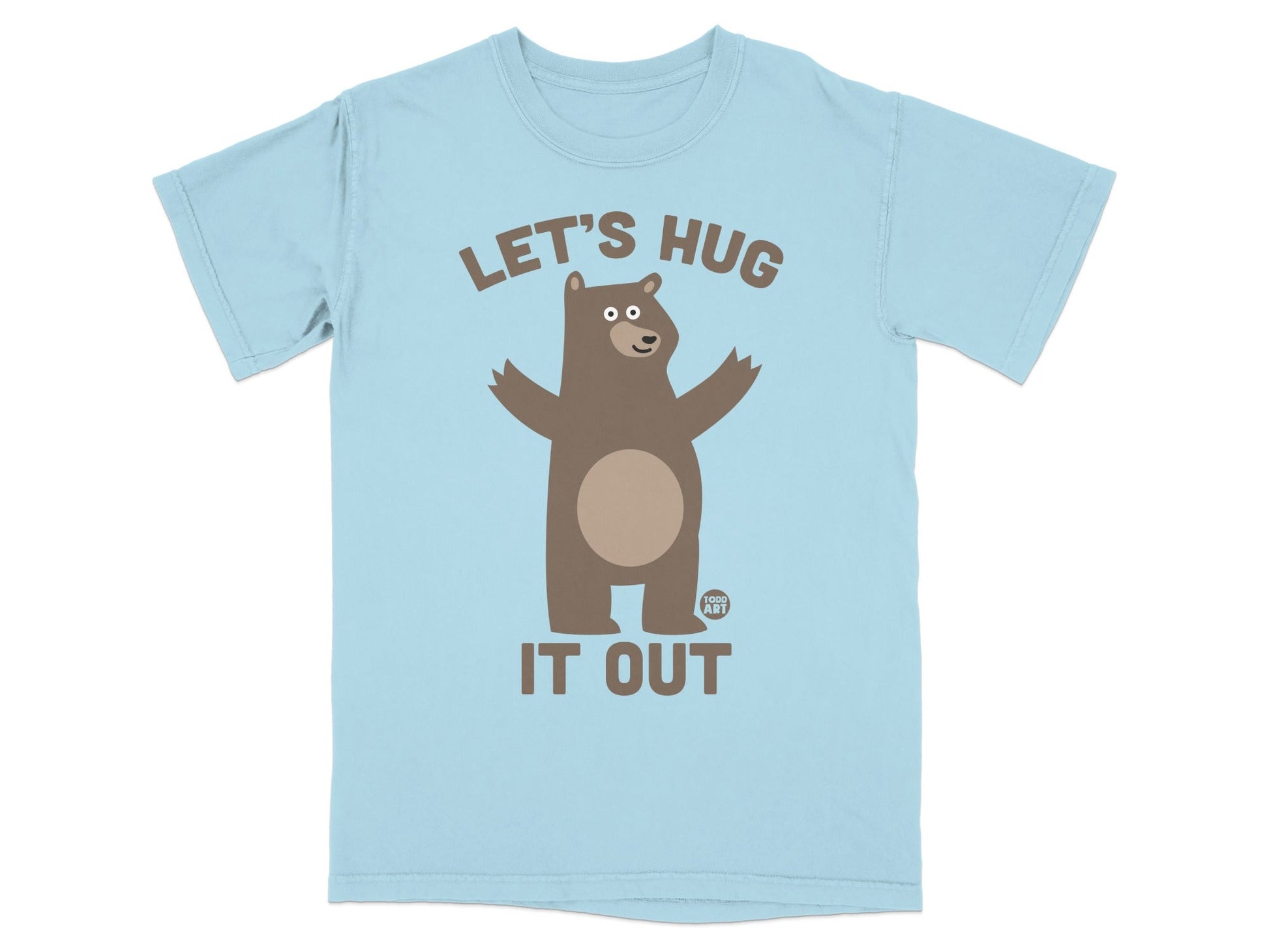 Let's Hug It Out Cute Bear Graphic T-Shirt