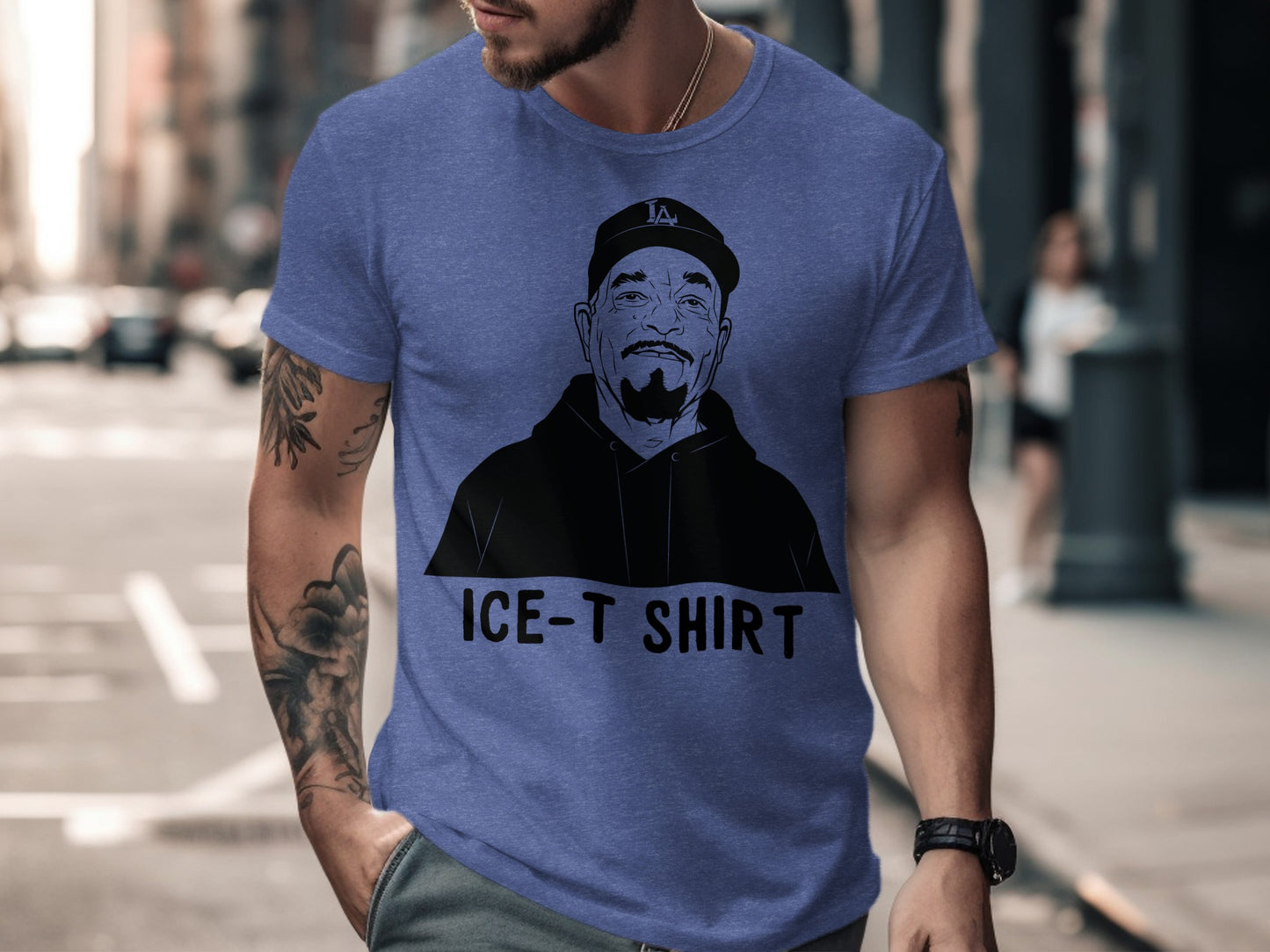 Iconic Ice-T Graphic Printed Casual T-shirt