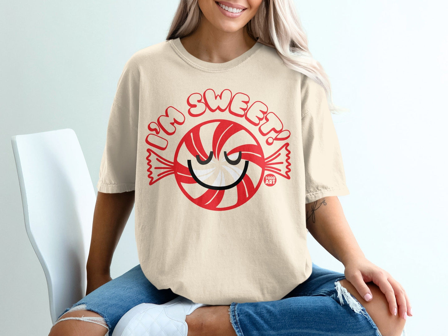 I'm Sweet Candy Graphic T-Shirt Fun Clothing Item