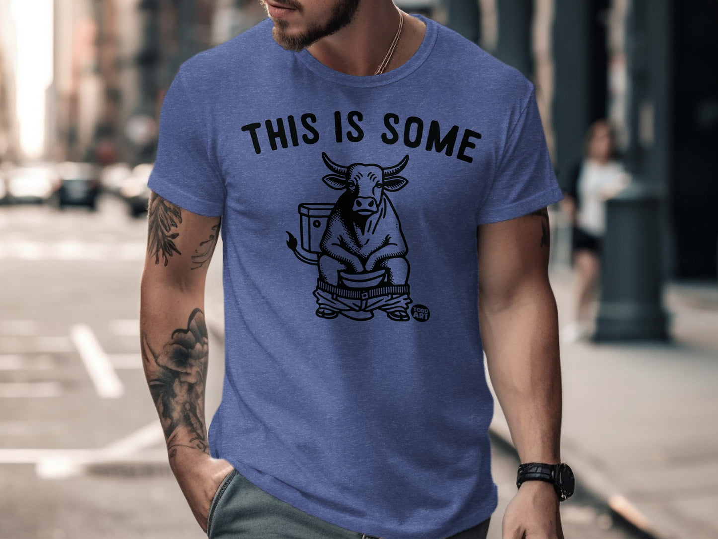 This Is Some Funny Cow Graphic Printed T-Shirt