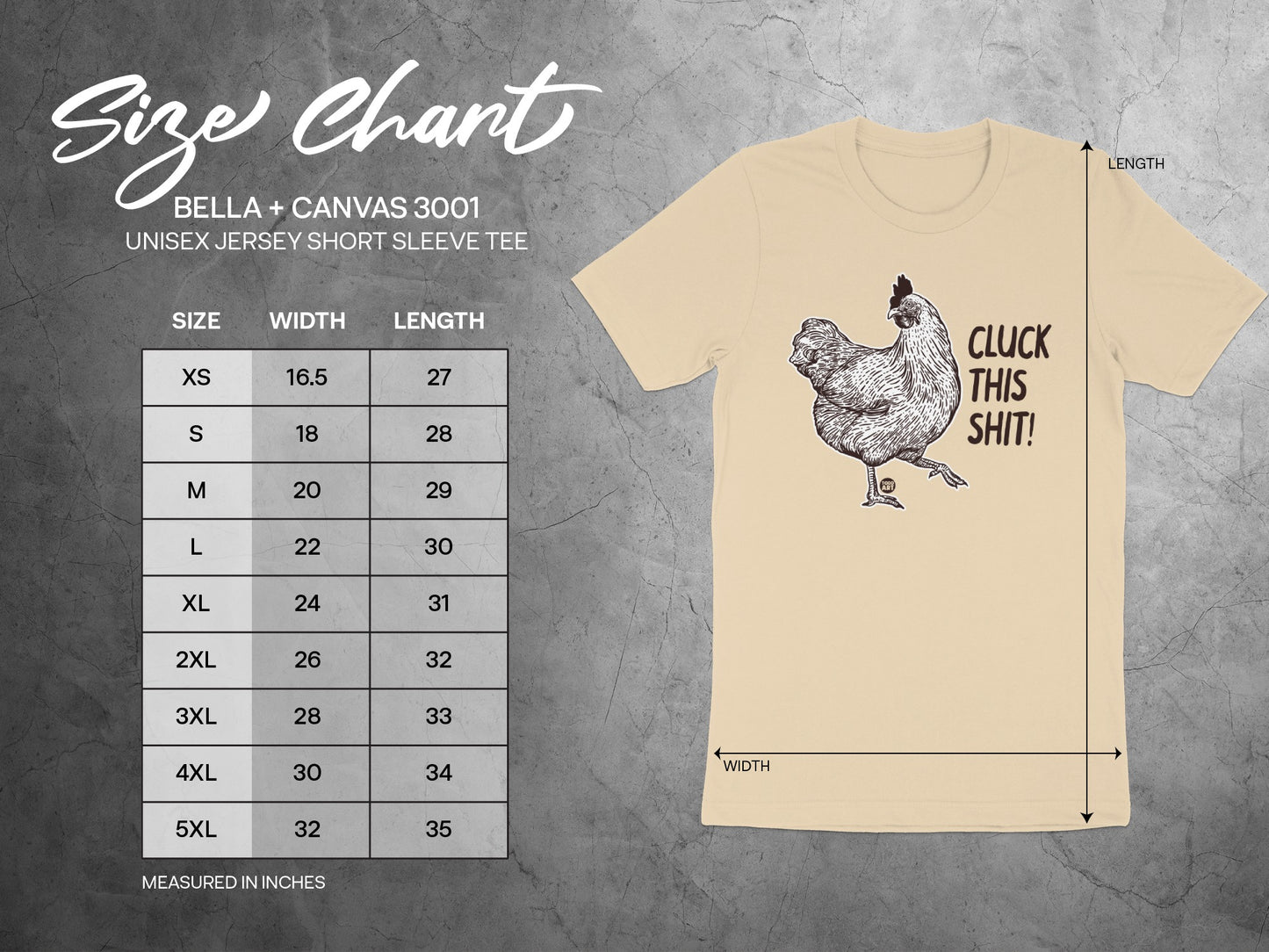 Cluck This Shit Chicken Graphic Unisex Jersey Short Sleeve Tee