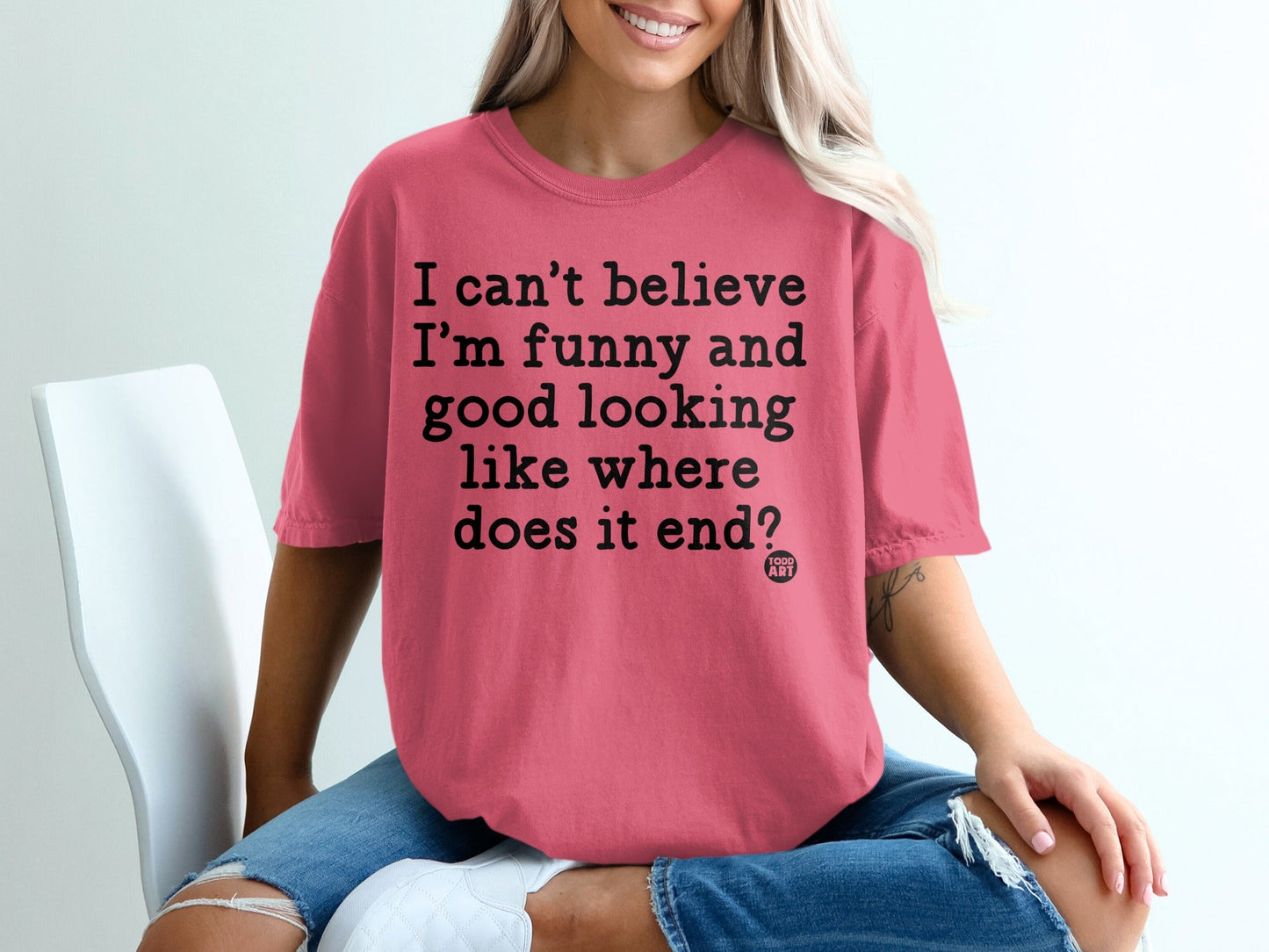 Funny and Good Looking Graphic Tee Shirt