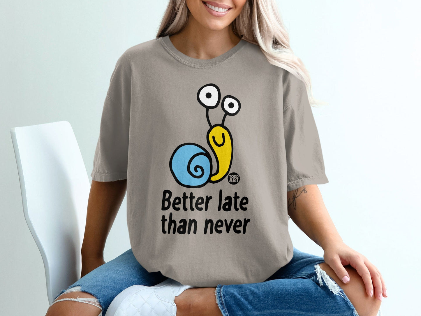 Better Late Than Never Todd Art Graphic T-Shirt
