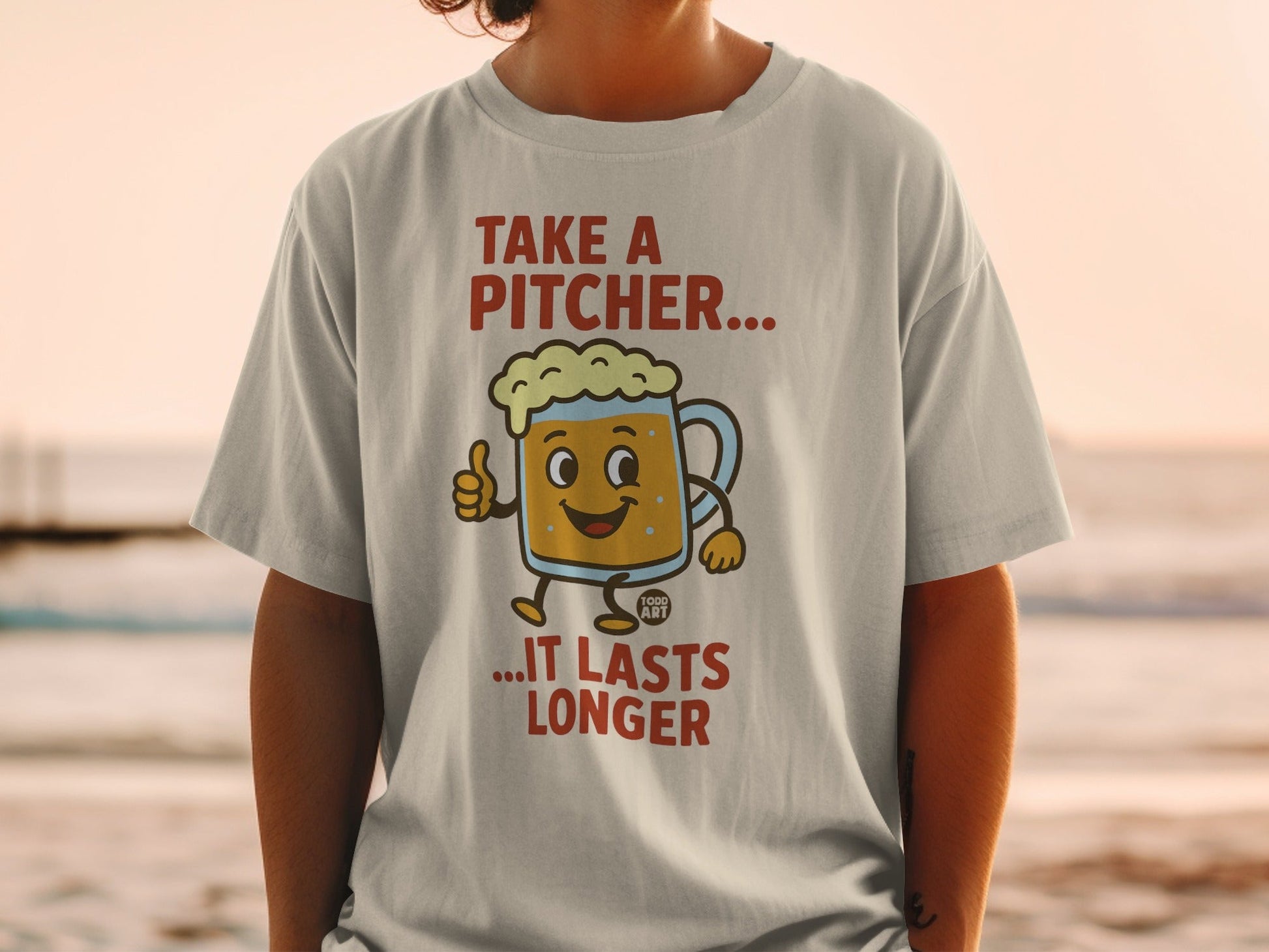 Take A Pitcher It Lasts Longer Graphic Shirt