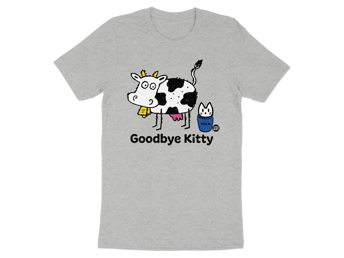 Goodbye Kitty Funny Graphic T-Shirt