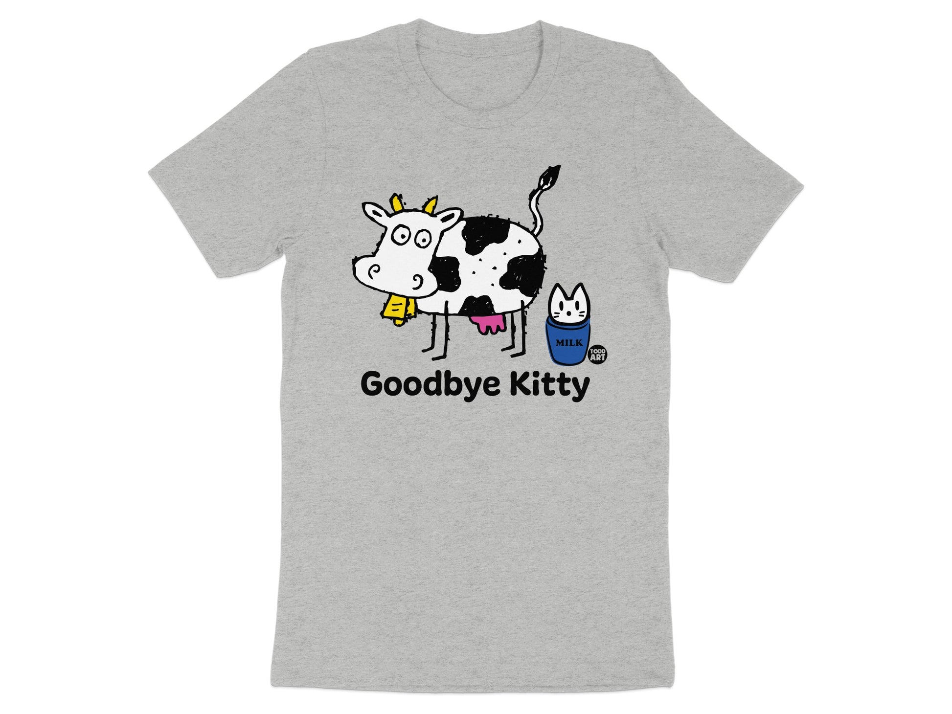 Goodbye Kitty Funny Graphic T-Shirt