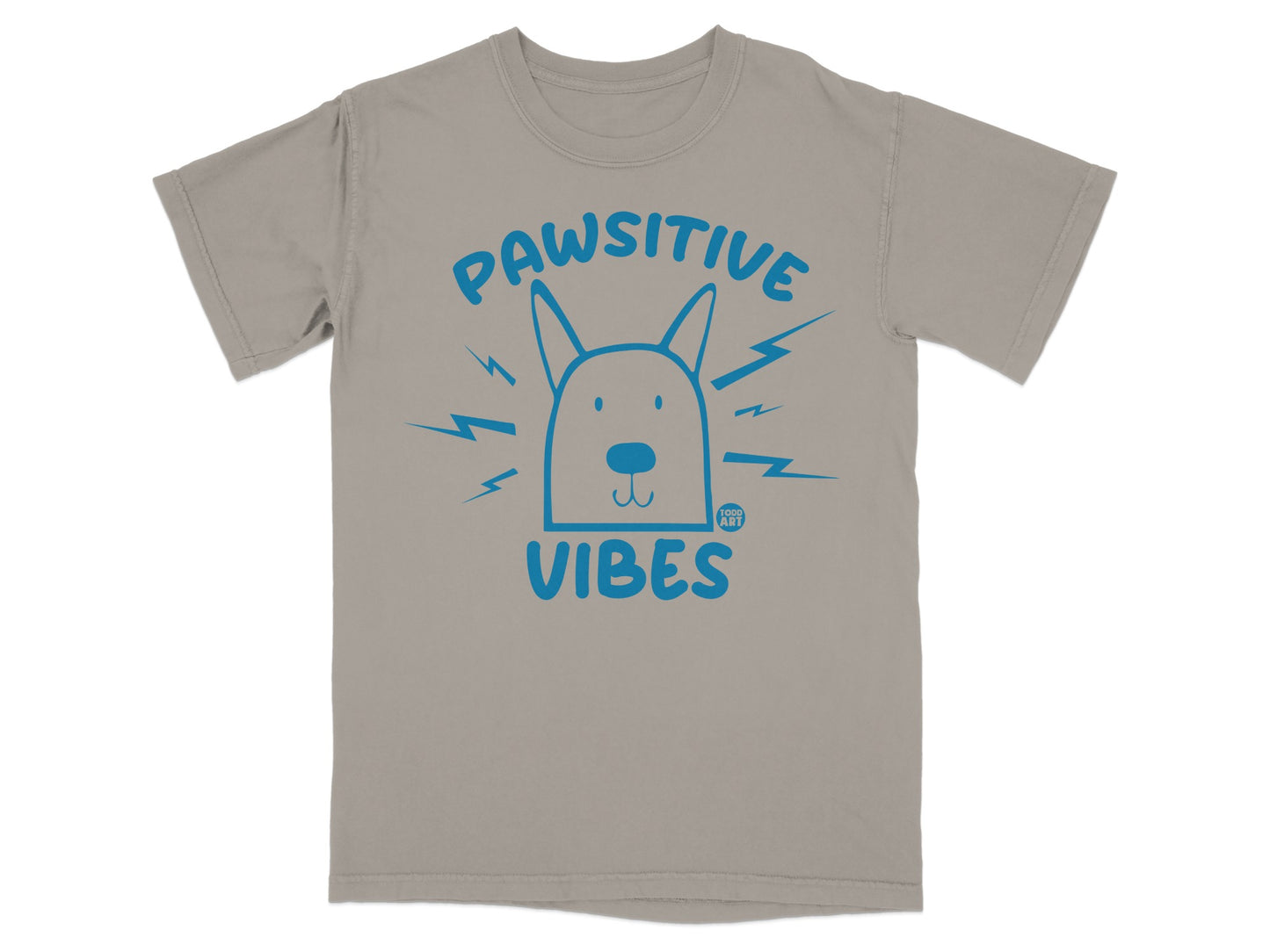 Paw-sitive Vibes Fun Graphic Dog Lover T-shirt