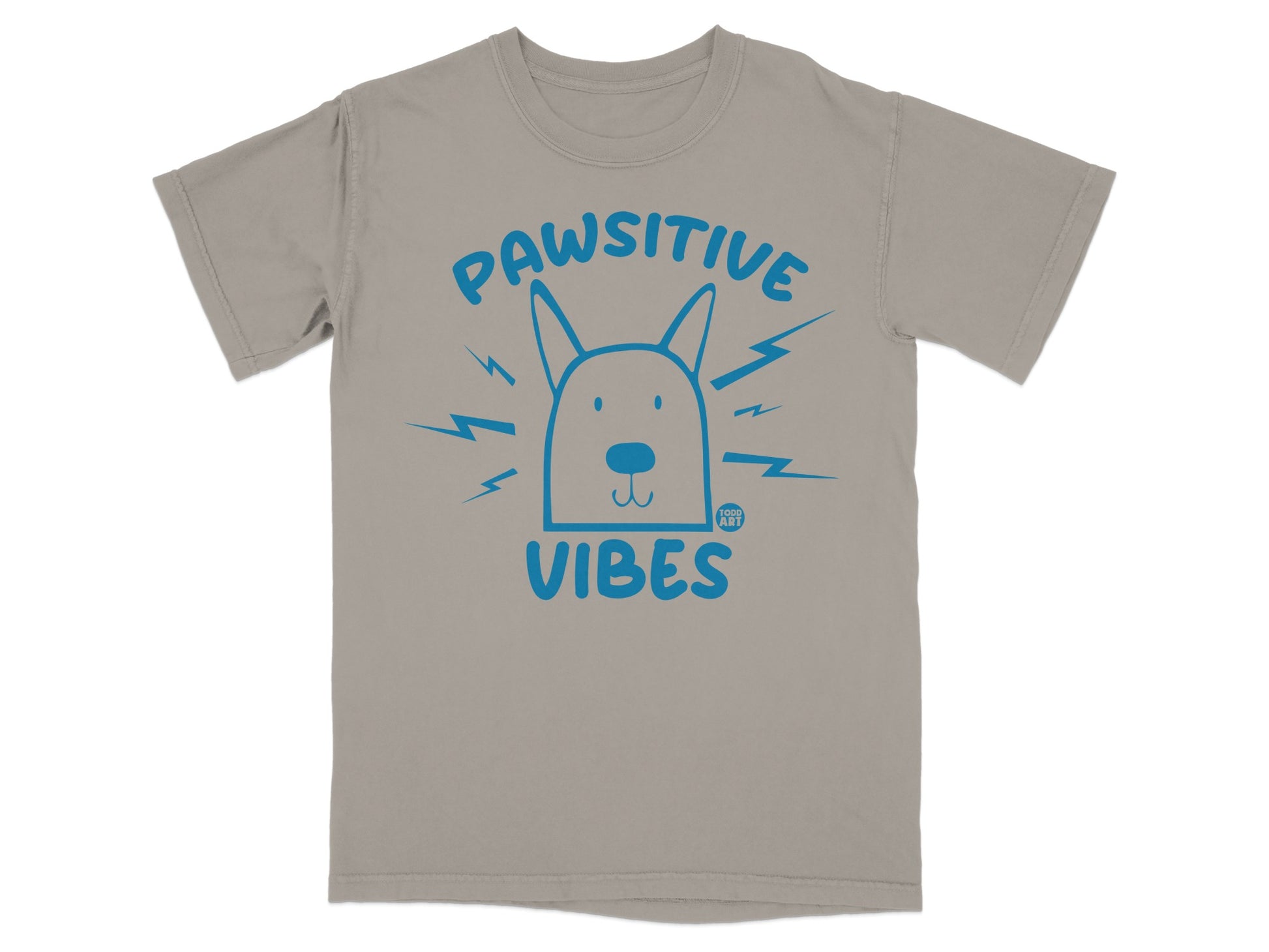 Paw-sitive Vibes Fun Graphic Dog Lover T-shirt