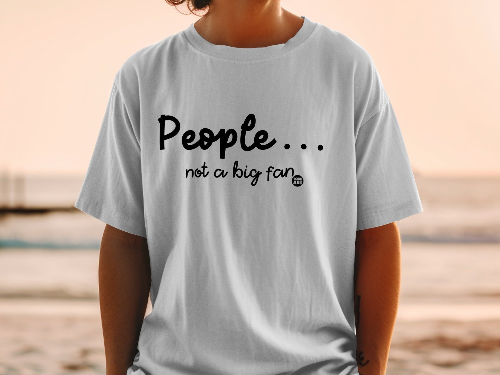 People... not a big fan statement t-shirt