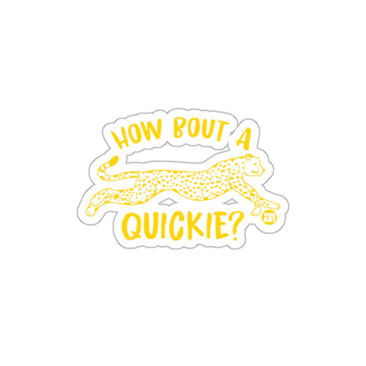 How Bout A Quickie Leopard Print Sticker Product
