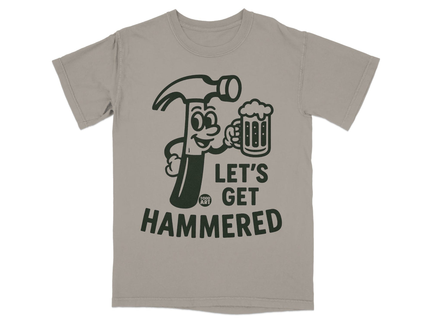 Let's Get Hammered Funny Graphic Tee Shirt