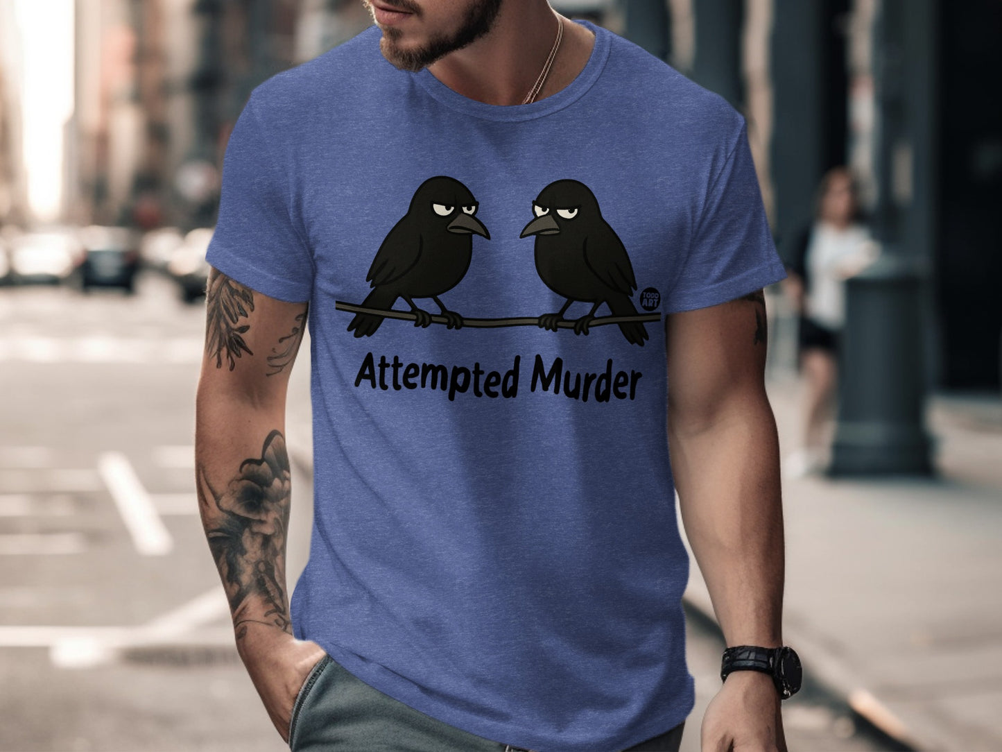 Attempted Murder Funny Graphic Mens T-Shirt product