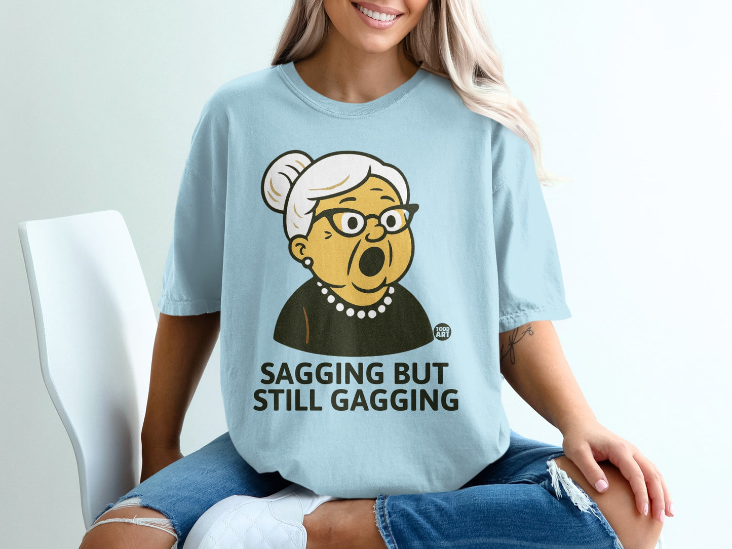 Sagging But Still Gagging Funny Old Woman product type