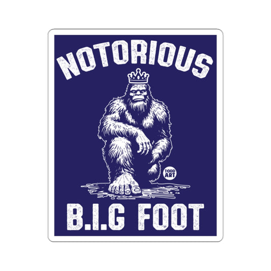 Notorious B.I.G Foot Todd Art Print Retro Bigfoot Design