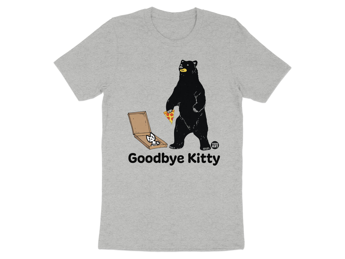 Goodbye Kitty Pizza and Bear T-Shirt