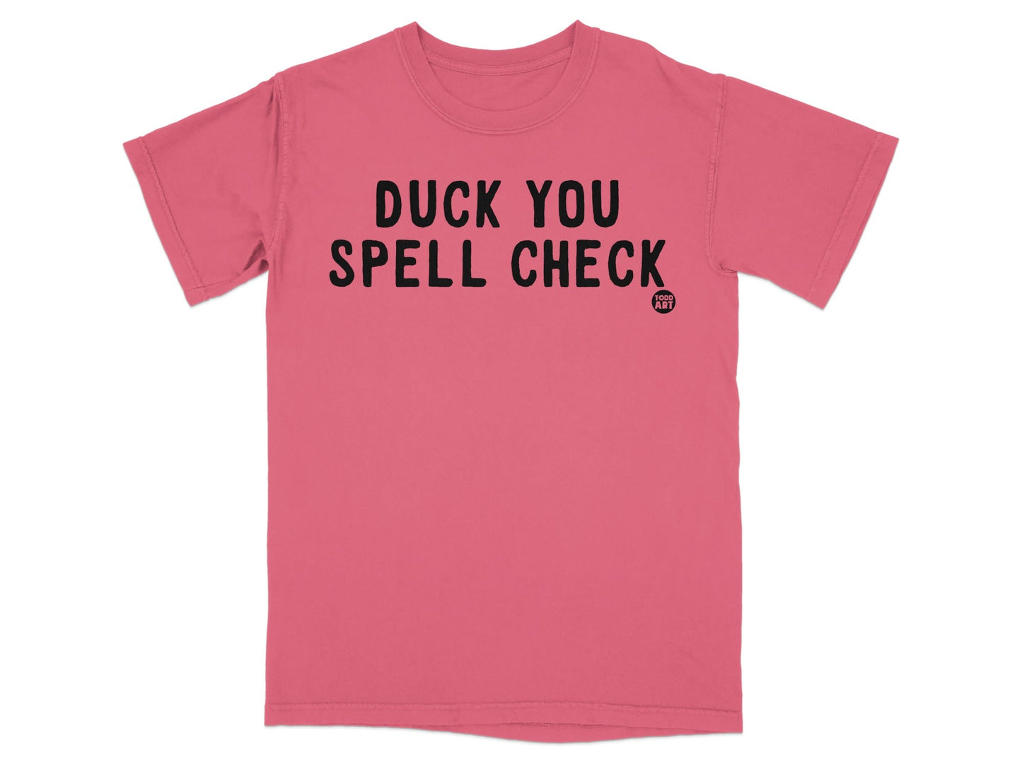 Duck You Spell Check Funny Graphic T-shirt