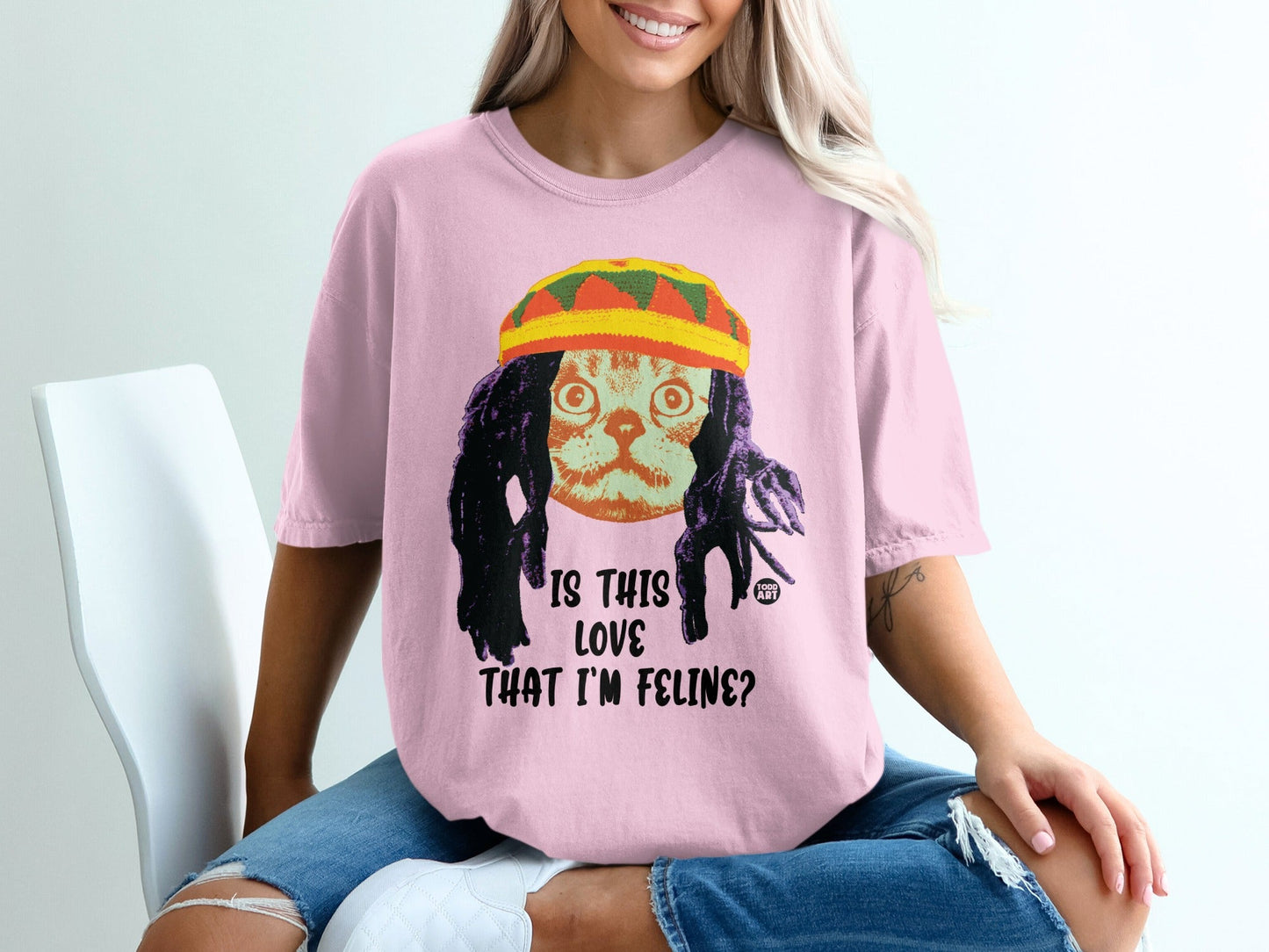 Is This Love That I'm Feline Funny Cat T-Shirt
