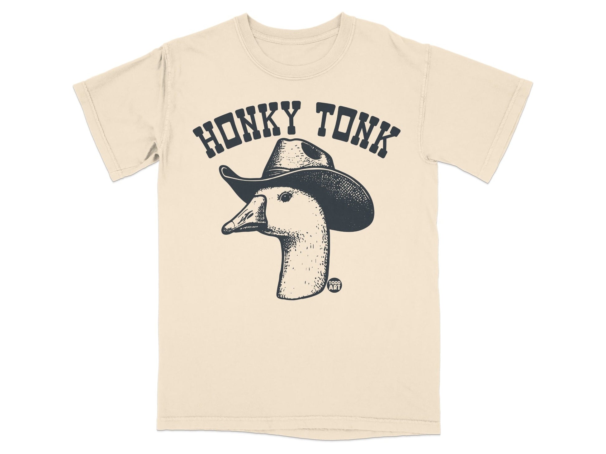 Honky Tonk Duck with Cowboy Hat Graphic Tee