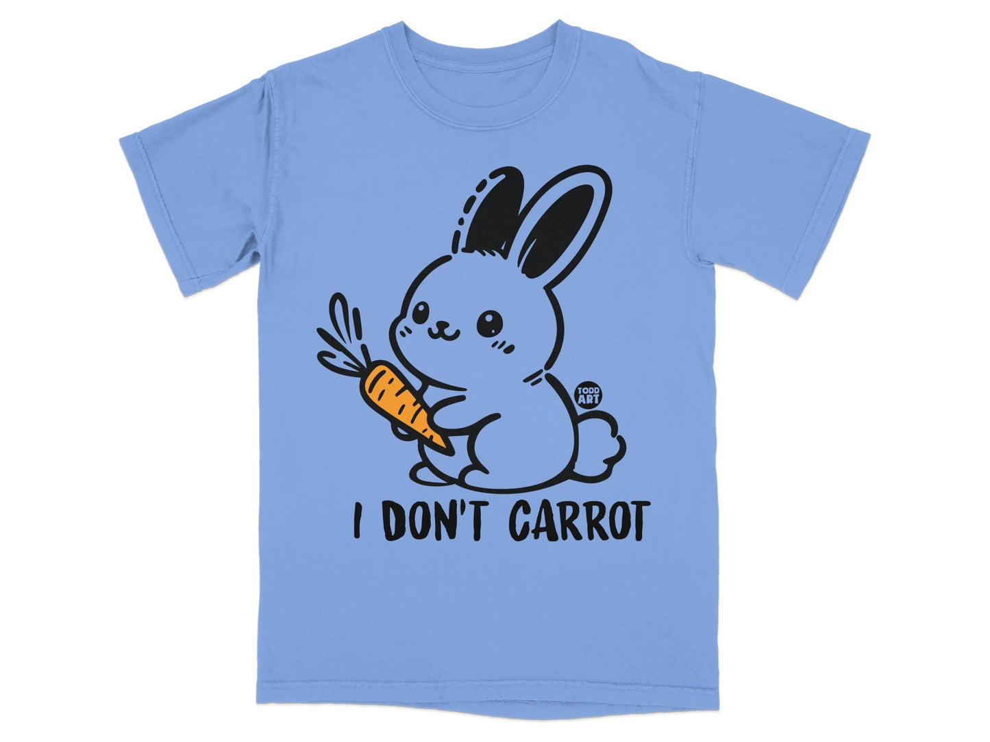 Cute Bunny with Carrot I Don't Carrot T-Shirt
