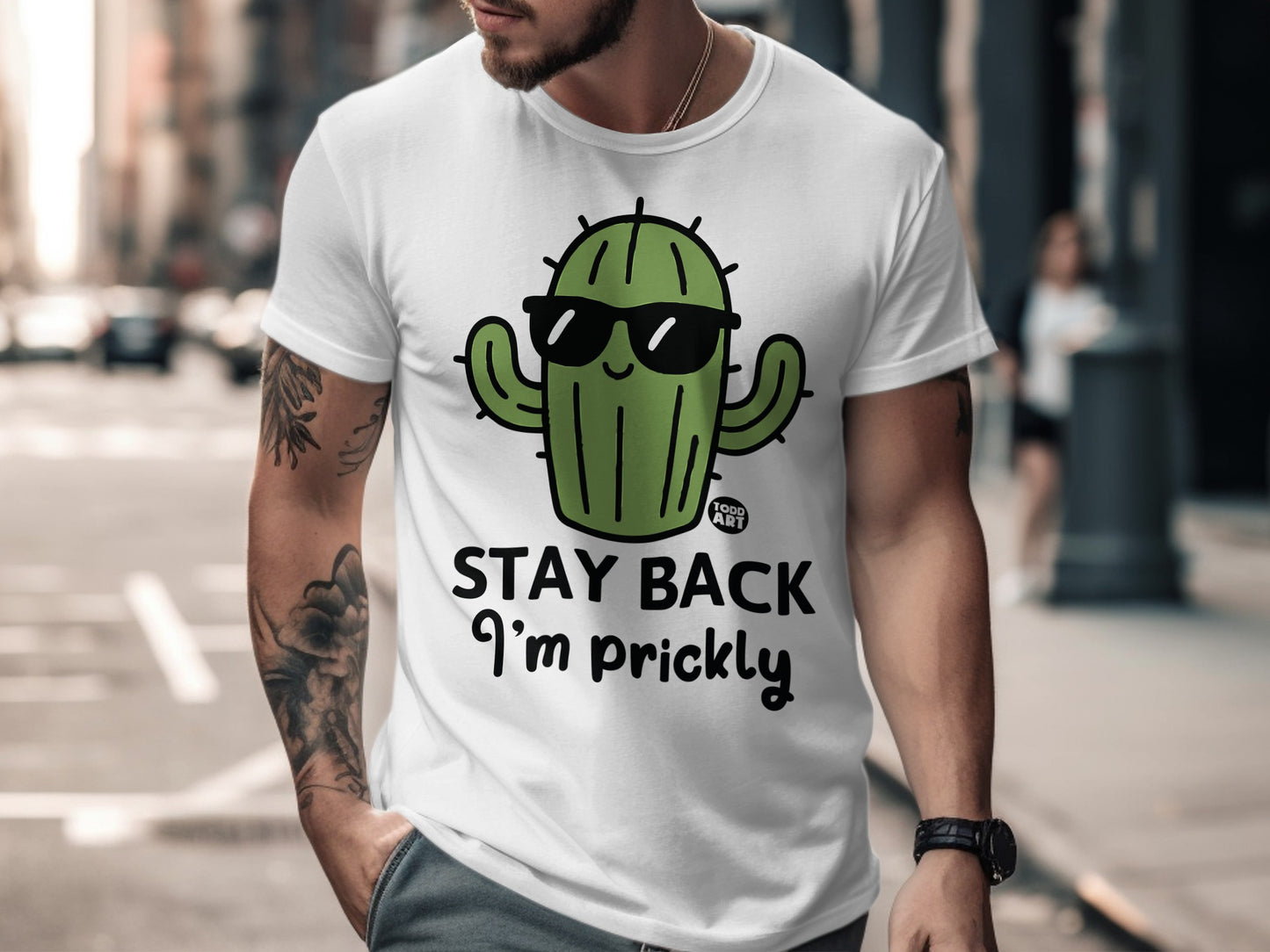 Stay Back I'm Prickly Cactus Graphic T-Shirt Product