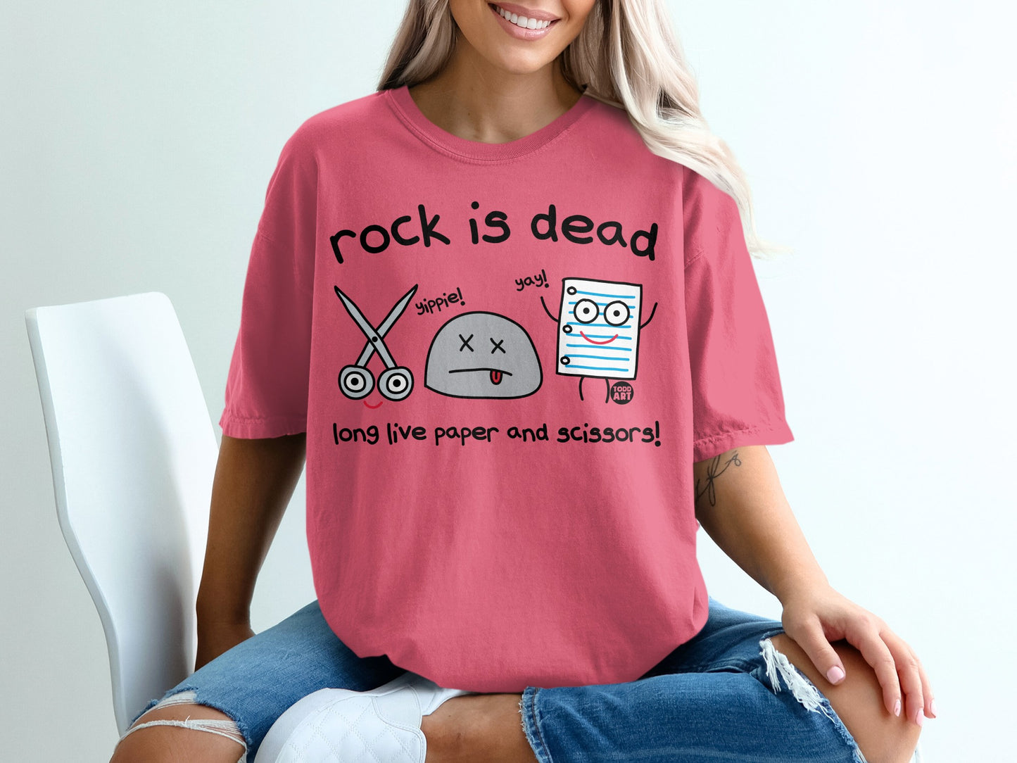 Rock is Dead Long Live Paper And Scissors product type
