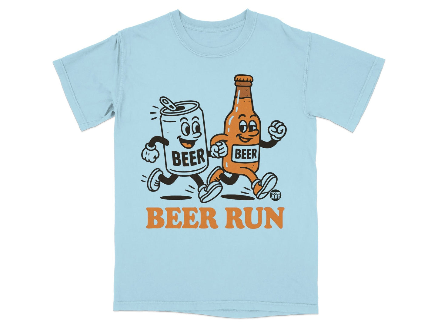 Beer Run Graphic Fun Shirt for Beer Lovers