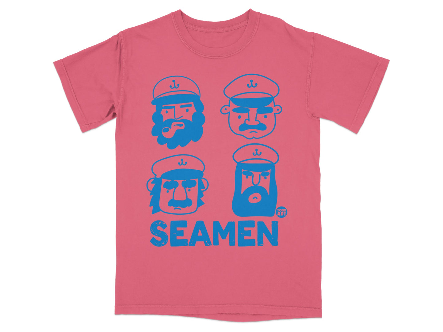 Four Stylized Sailor Captain Heads SEAMEN Todd Art product type