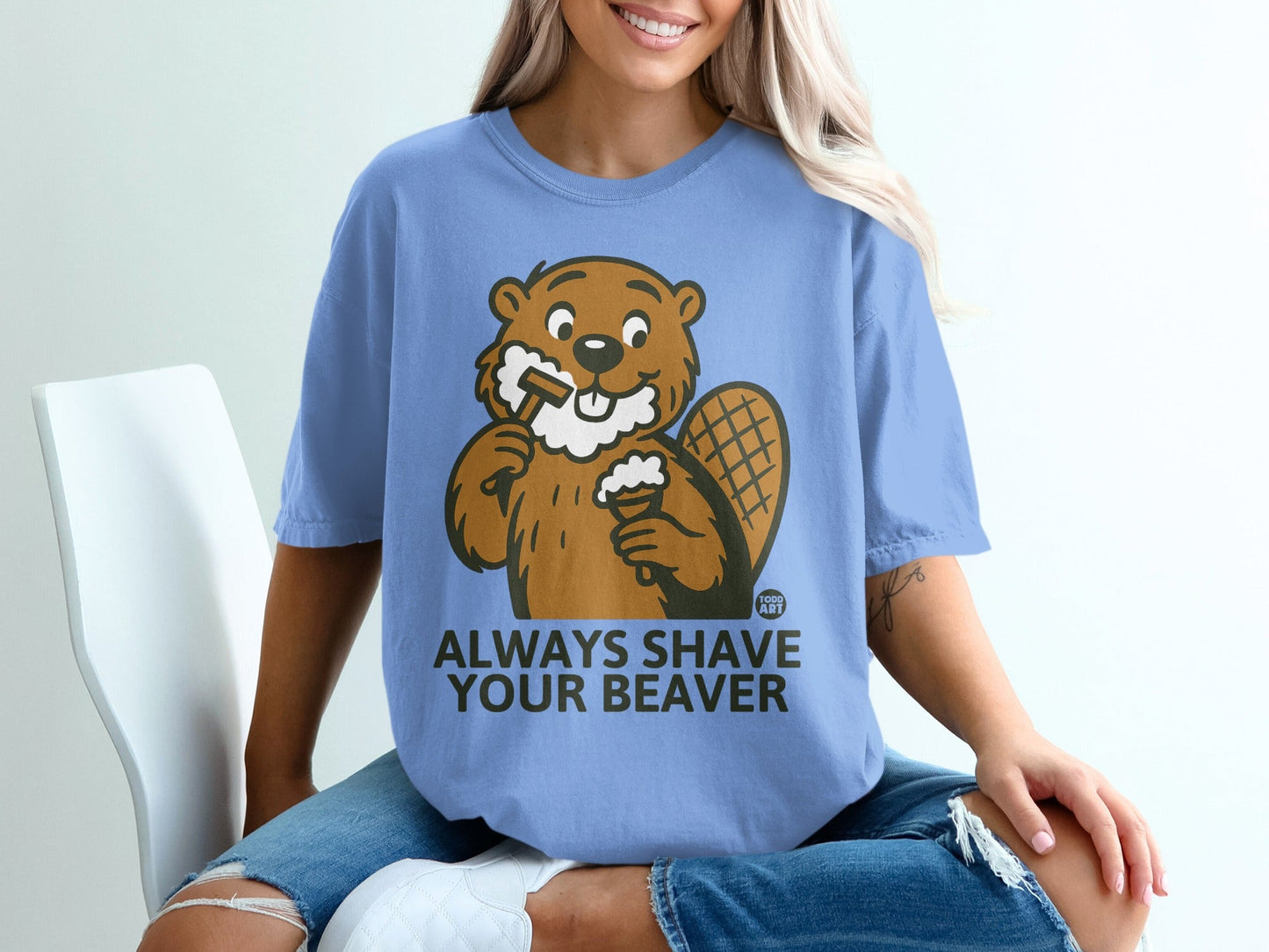 Always Shave Your Beaver Graphic T-shirt