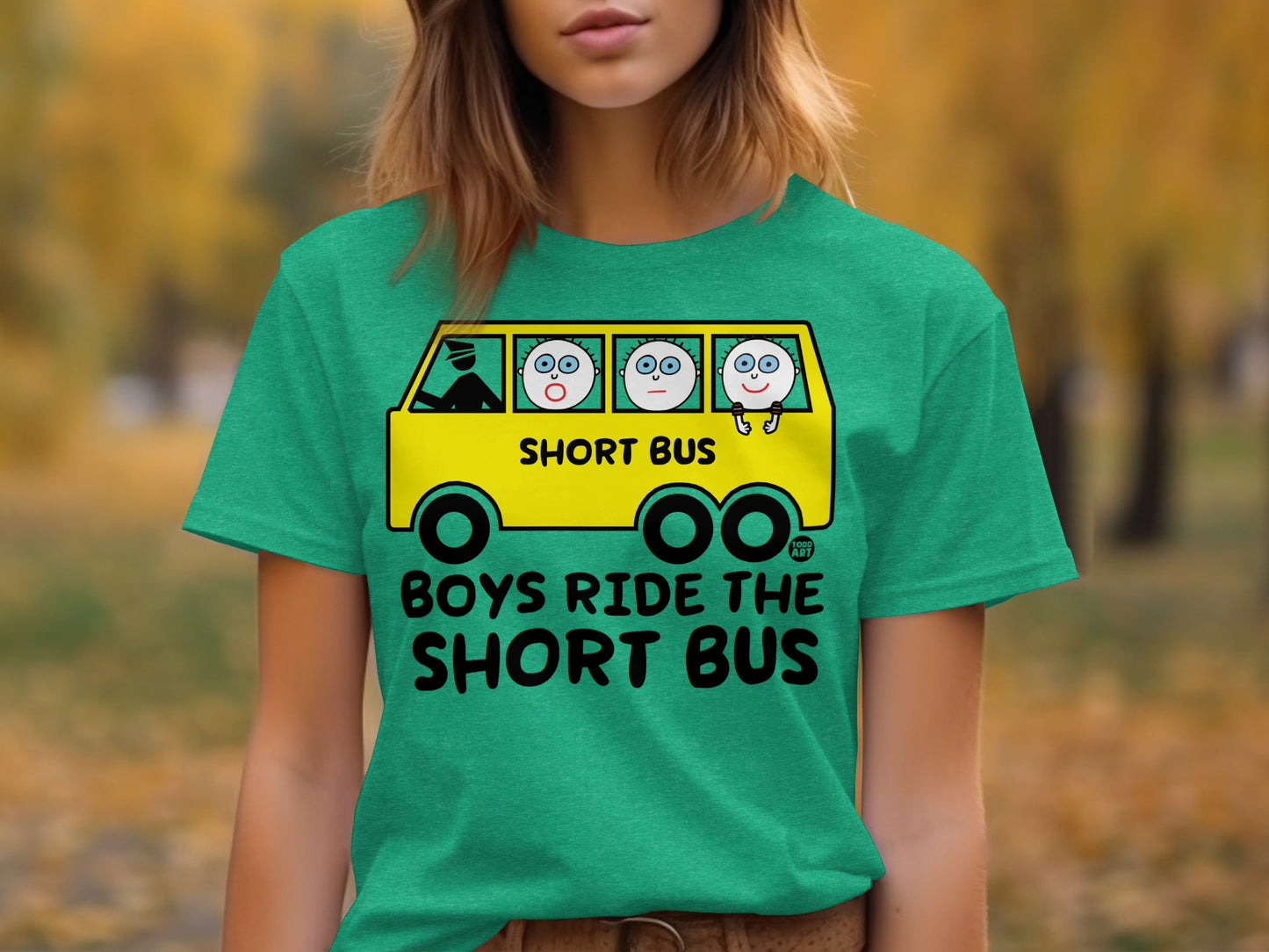Boys Ride The Short Bus Graphic Tee